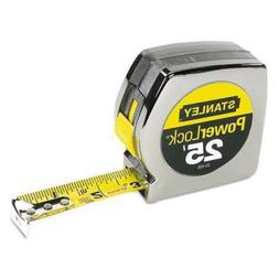 Powerlock II Power Return Rule, 1" x 25ft, Chrome/Yellow